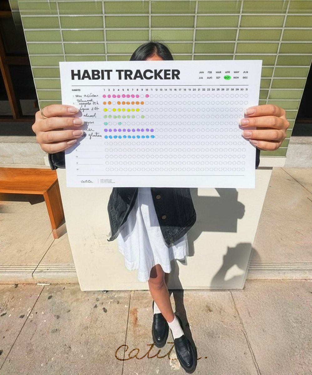Habit Tracker - Printables Catita illustrations