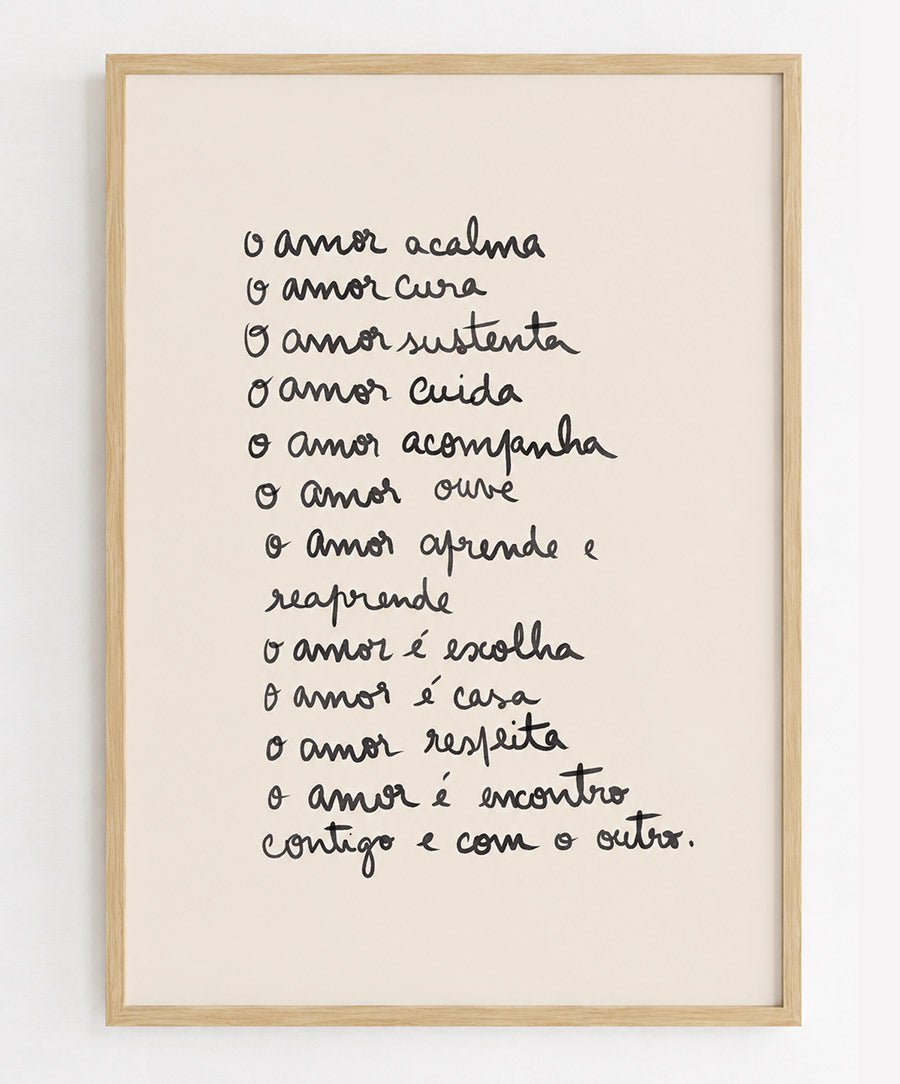 Poster 'O amor é' - Posters Catita illustrations